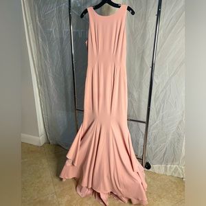 Zac Posen light blush mermaid style gown